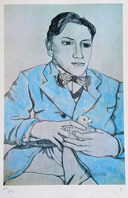 Lucian Freud Lithograph Coa Numbered By Hand Signed Limited 275