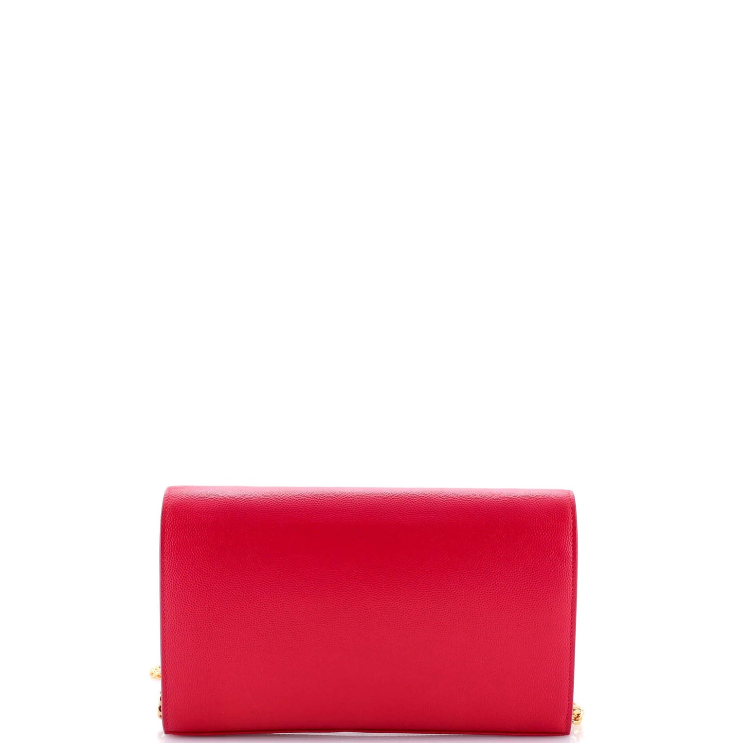 Saint Laurent Classic Monogram Wallet On Chain Leather