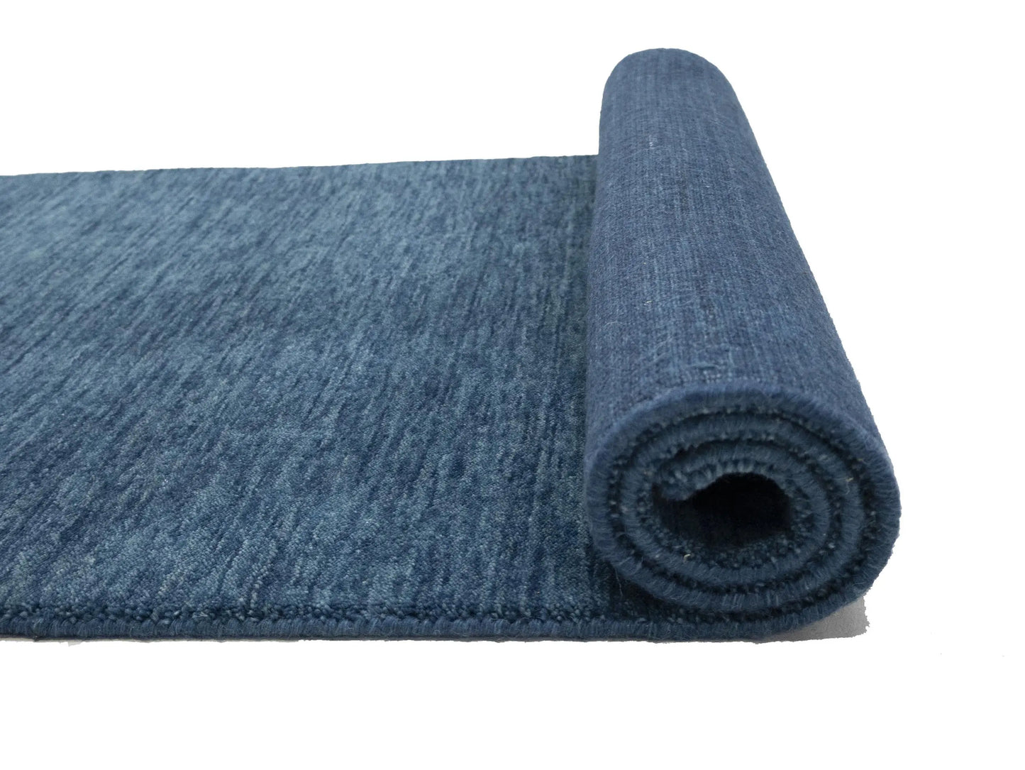 Modern Gabbeh Runner Rug 3X10 Ft Steel Blue