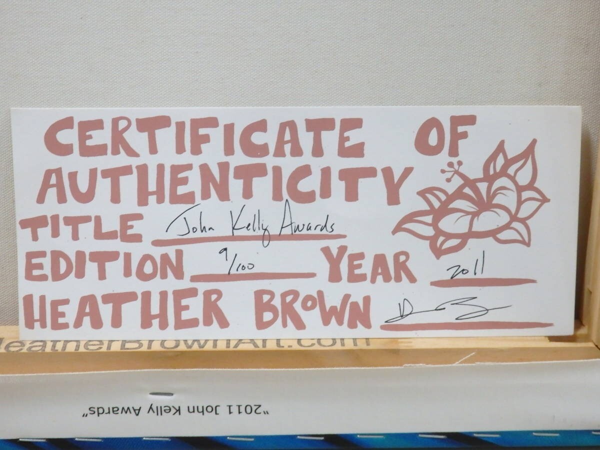 Brown John Kelly Awards 9/ 100 2011 Heather Print Canvas Painting