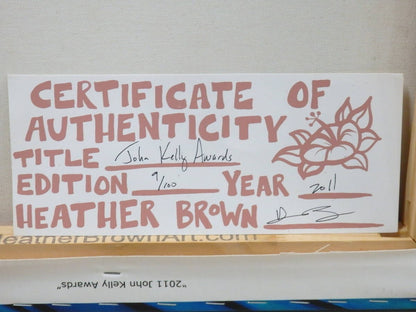 Brown John Kelly Awards 9/ 100 2011 Heather Print Canvas Painting