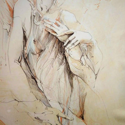 Jurgen Gorg 1990 Original Lithograph " Gondola#1 " Framed Hand Signed Numbered