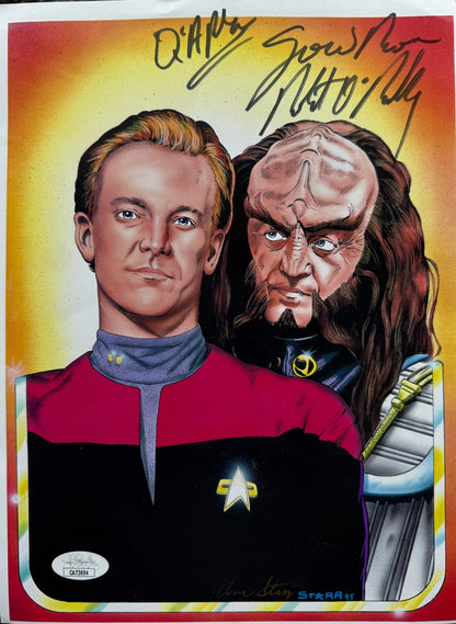 Robert O'Reilly Autographed The Next Generation Print (Jsa)