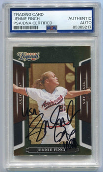 Jennie Finch 2008 Donruss Playoff Autographed Card #123 Psa/Dna Certified
