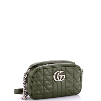 Gucci Gg Marmont Shoulder Bag Mixed Matelasse Leather Small