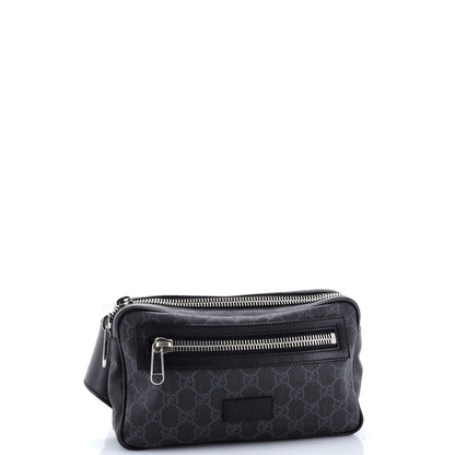 Gucci Soft Zip Belt Bag Gg Coated Canvas Small