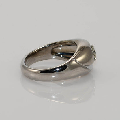 18K White Gold Men'S Diamond Solitaire Ring By