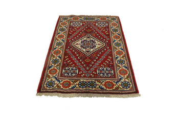 4X5 Ft Handmade Vintage Style Rug Tribal Design