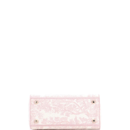 Christian Dior Toile De Jouy Lady D-Lite Bag Embroidered Canvas