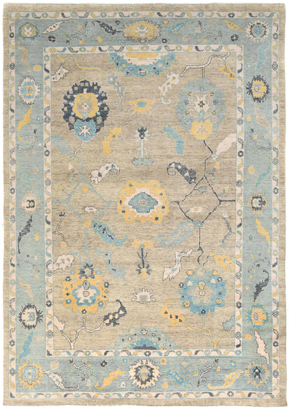 Extra Large Hand-Knotted Oushak Chobi Oriental