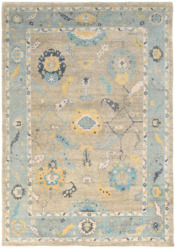 Extra Large Hand-Knotted Oushak Chobi Oriental