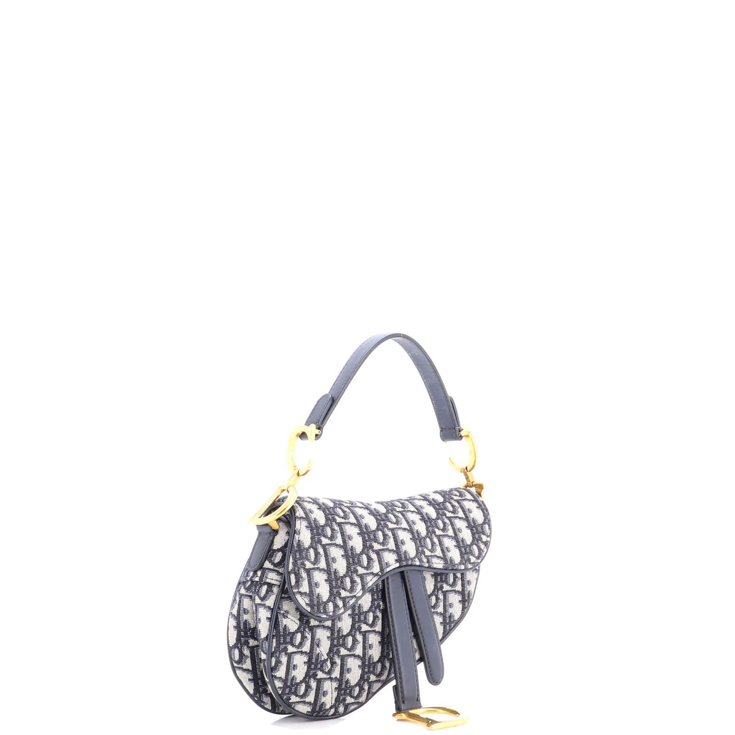 Christian Dior Saddle Handbag Oblique Canvas Mini