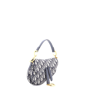 Christian Dior Saddle Handbag Oblique Canvas Mini