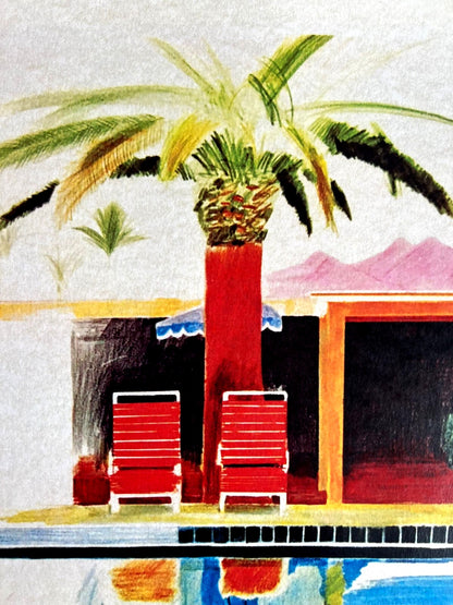 David Hockney Lithograph Coa Signed