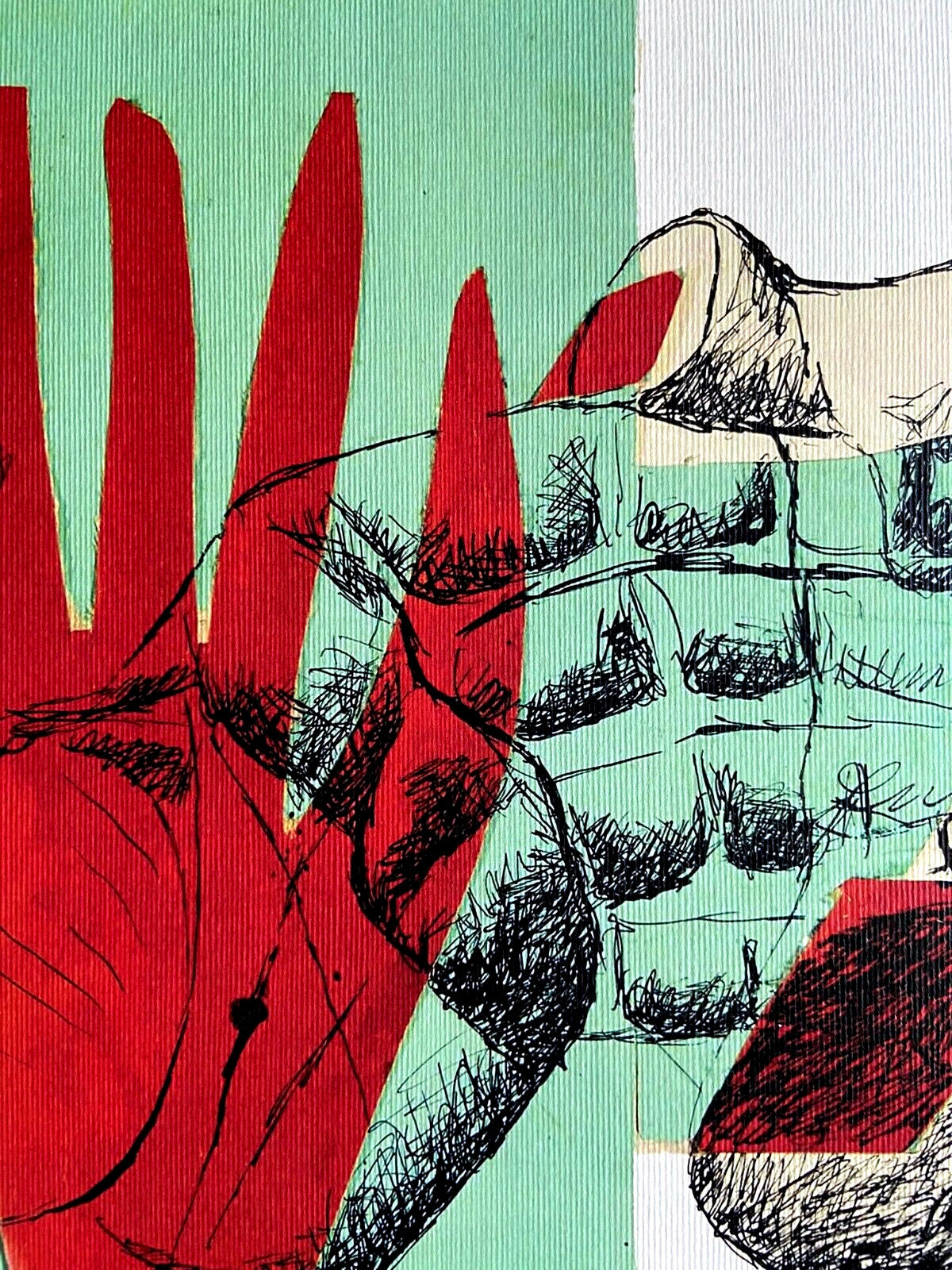 Le Corbusier Lithograph "Hand And Stone" Hand Numbered Coa Signature