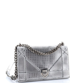 Christian Dior Diorama Flap Bag Cannage Embossed Calfskin Medium
