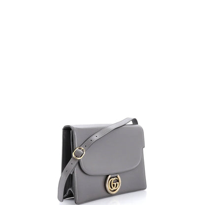 Gucci Gg Ring Shoulder Bag Leather Medium