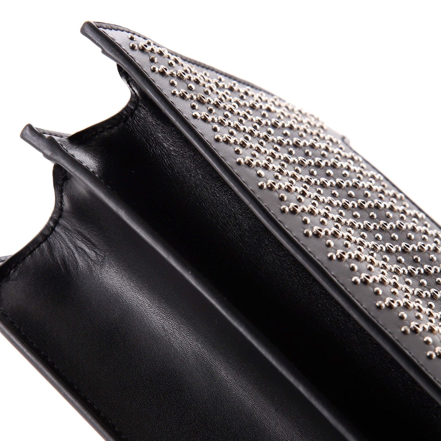 Leather Saint Laurent Catherine Crossbody Bag Studded