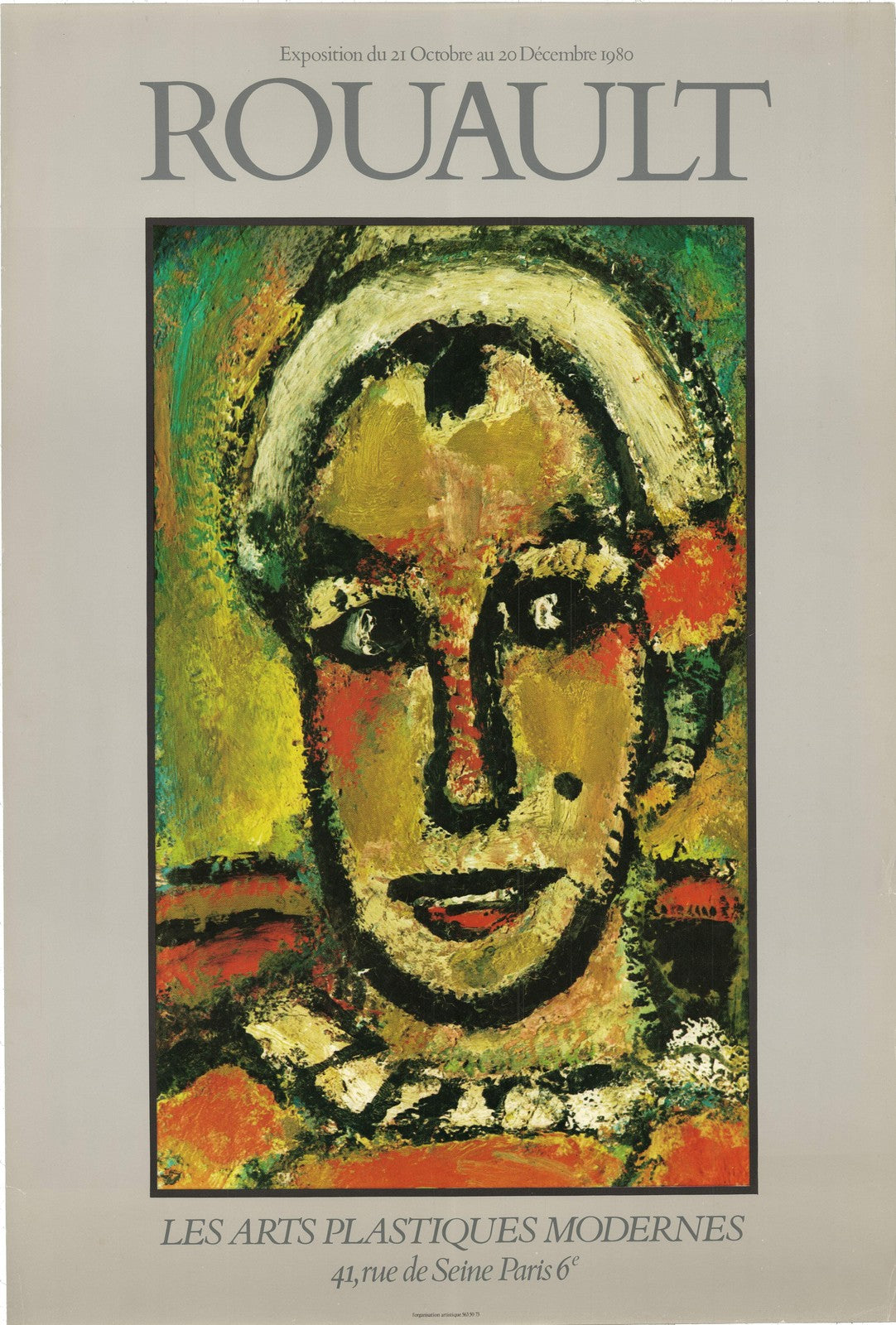 GEORGES ROUAULT Les Arts Plastiques Modernes 28" x 19" Offset Lithograph 1980 Mo