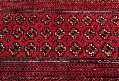 Hand-Knotted Vintage Style Tribal Geometric
