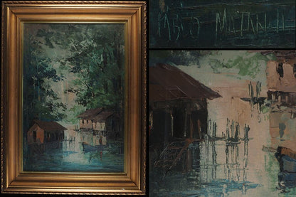 Pablo Matania (Brazilian) Original Painting Oil Canvas Signed Framed Landscape