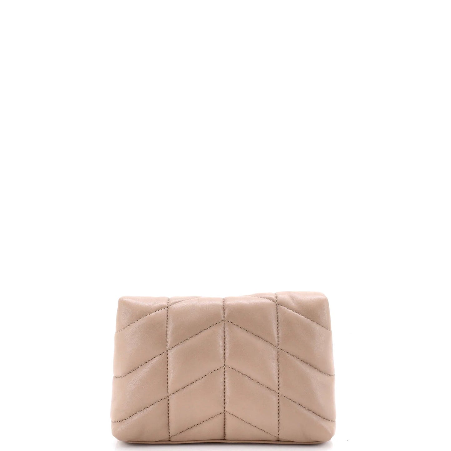 Saint Laurent Loulou Puffer Clutch Leather Small
