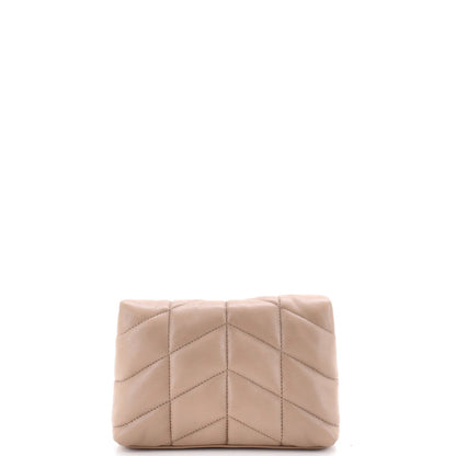 Saint Laurent Loulou Puffer Clutch Leather Small