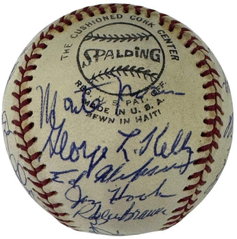 Old Timers Autographed Official National League Baseball