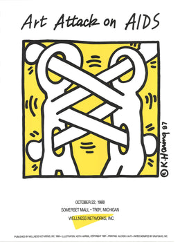 Keith Haring Art Attack On Aids 