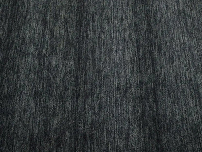 Solid Charcoal Hand-Loomed 6X9 Gabbeh Wool Rug
