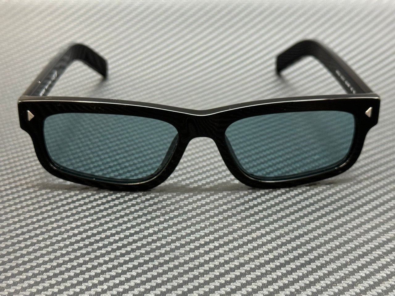 PRADA PR B11S 16K60P Black Blue Men's 55 mm Sunglasses