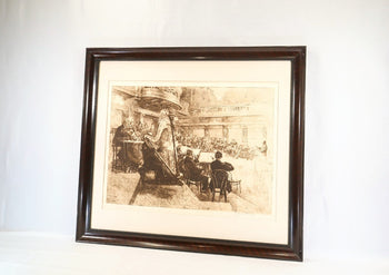 Ferdinand Schmutzer 1926 Original Etching -Wiener Philharmoniker Austrian Signed
