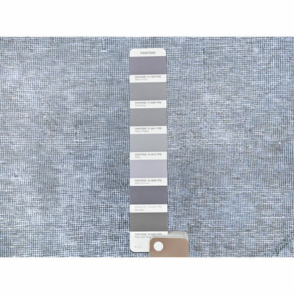 7'9"X11' Gray Worn Wool Vintage Hand Knotted Farsian Tebraz Rug