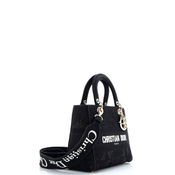 Christian Dior Lady D-Lite Bag Embroidery With Macrame Effect Medium
