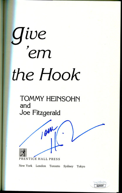 Tommy Heinsohn Autographed Book "Give 'Em The
