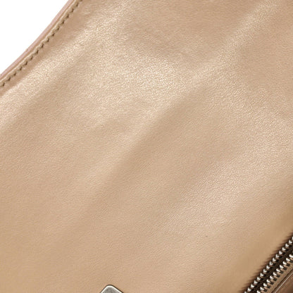 Prada Curved Flap Chain Shoulder Bag Diagramme Quilted Leather Small