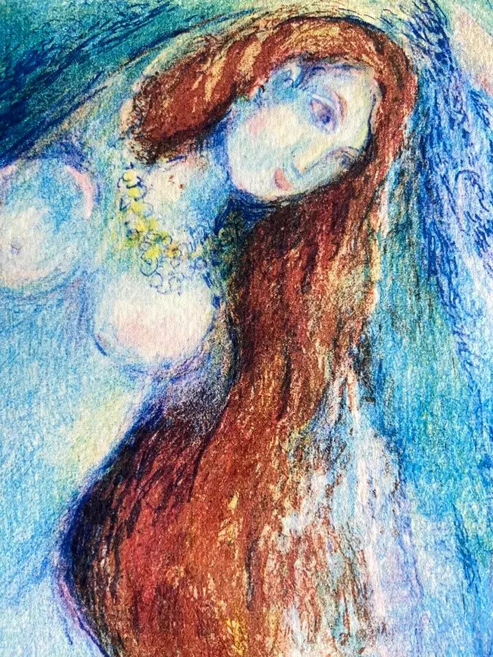Marc-Chagall Lithograph Hand-Made Coa Hand-Signed Numbered In Pencil