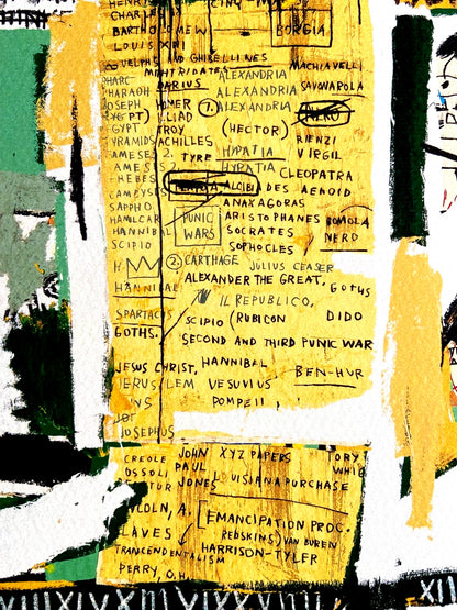 Jean-Michel Basquiat Lithograph Signed Coa Limited Edition