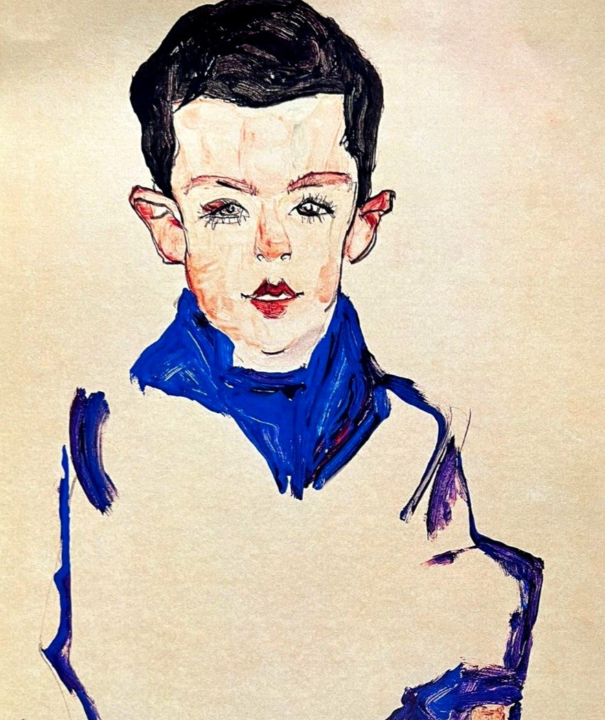Egon Schiele Lithograph C.O.A. Signed In Pen Numbered In Pencil Crayon (!80)