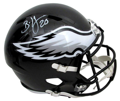 Brian Dawkins Signed Eagles Black Full Size Speed