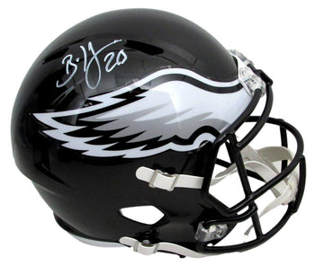 Brian Dawkins Signed Eagles Black Full Size Speed