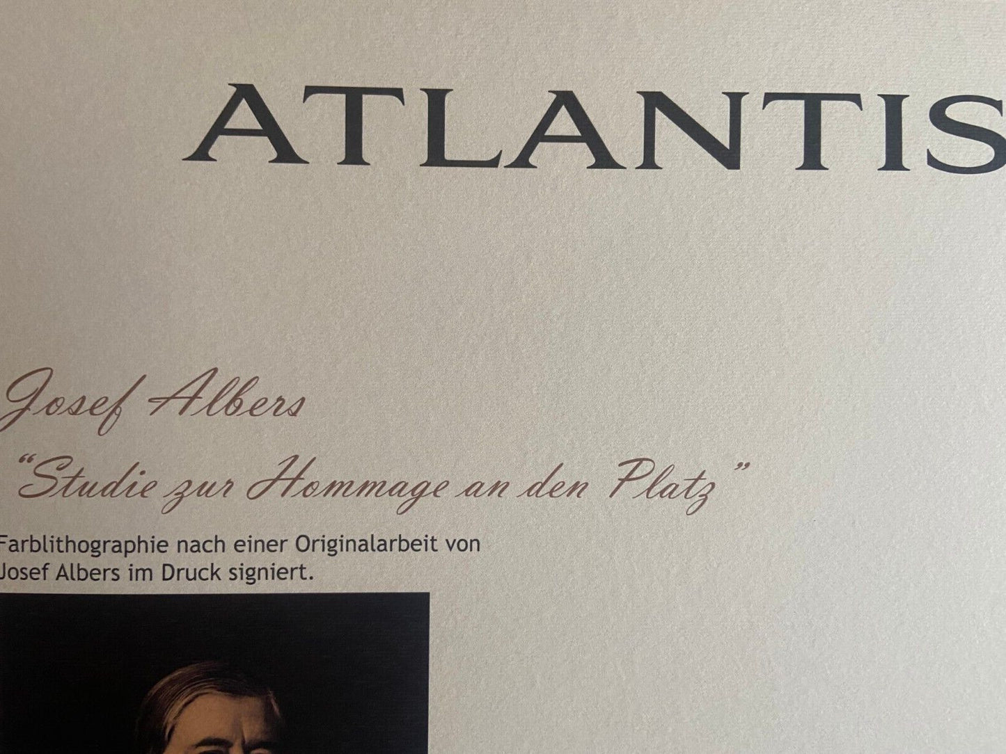 Josef Albers Lithograph Coa Signed Op Numbered - Piet Mondrian