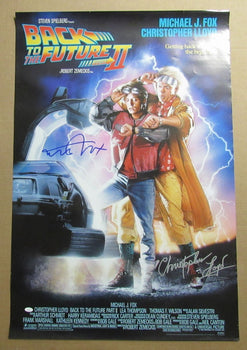 Michael J Fox/Christopher Lloyd Signed 27X40