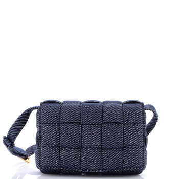Bottega Veneta Cassette Crossbody Bag Padded Maxi Intrecciato Denim