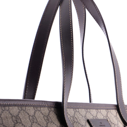 Gucci Plus Tote Gg Coated Canvas With Leather Large