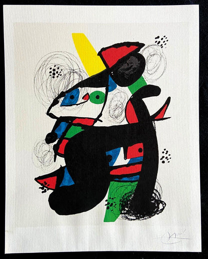 Joan Mir Lithograph Coa Certified Signed Op