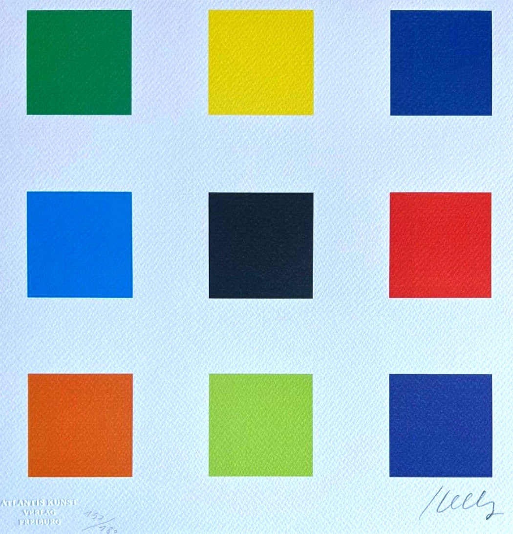 Ellsworth Kelly Lithograph Signed Coa 180 Ex Numbered Pencil Stamp