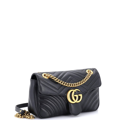 Gucci Gg Marmont Flap Bag Matelasse Leather Medium
