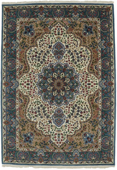 ft Handmade Classic Floral Kirman Rug Large Oriental Home Decor Carpet 6'6X9'4