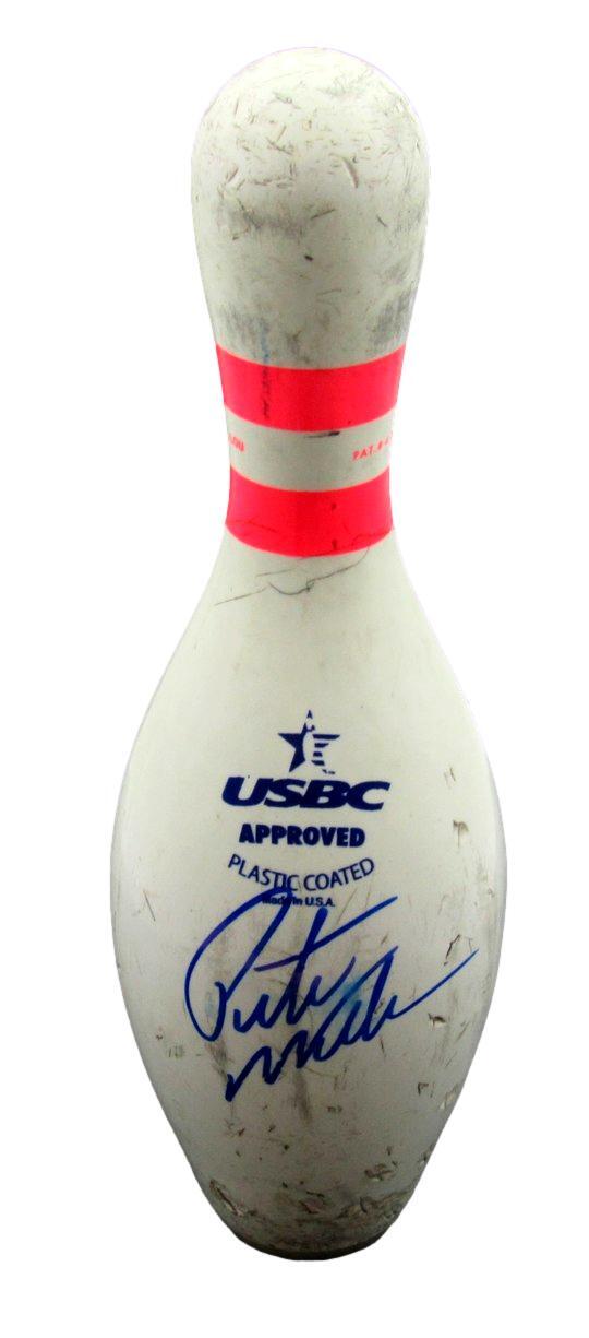 Pete Weber Signed/Inscribed Usbc Amflite Ii Bowling Pin Jsa 190457